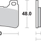 Sbs DC Racing Dual Carbon Brake Pads For Honda CBR 600 RR 2004-2018 Carbon 809DC