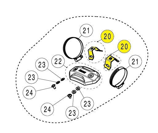 Akrapovic Muffler Bracket For Honda CBR 1000 RR-R ABS Triumph 660 21-25 P-X308