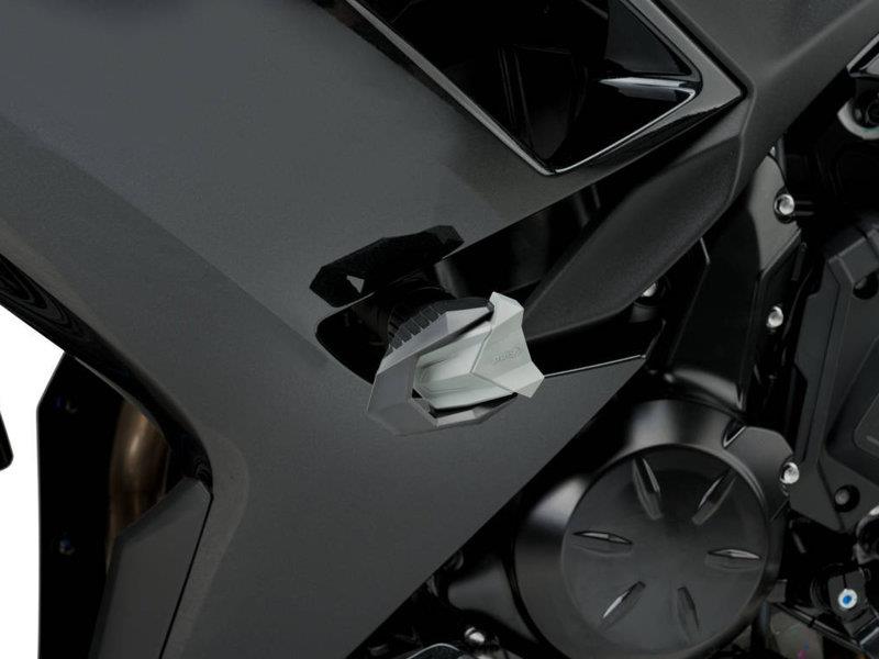 PUIG R19 Frame Sliders Black for Kawasaki Ninja 650 17-25 9466N