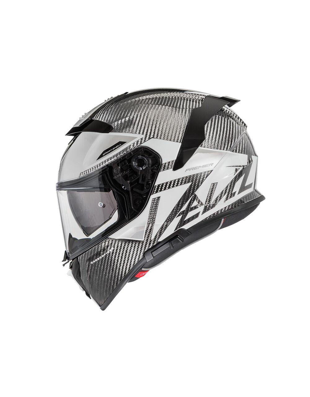 PREMIER HELMETS Devil Carbon Gray/White Motorcycle Helmet