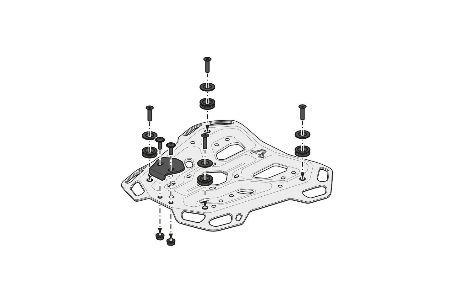 SW MOTECH Adventure Rack For Moto Guzzi V85 850 TT 2024 Gpt.17.632.19100/B