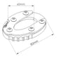 Puig Kickstand Extension Pad Black 21016A