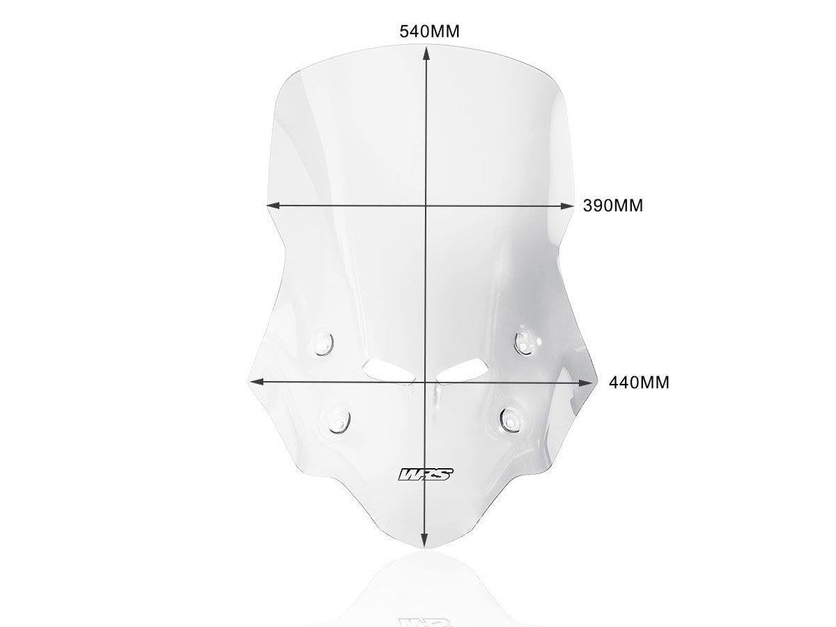 WRS Windscreen For Honda CB 500 X 2016-2024 Clear Each HO042T