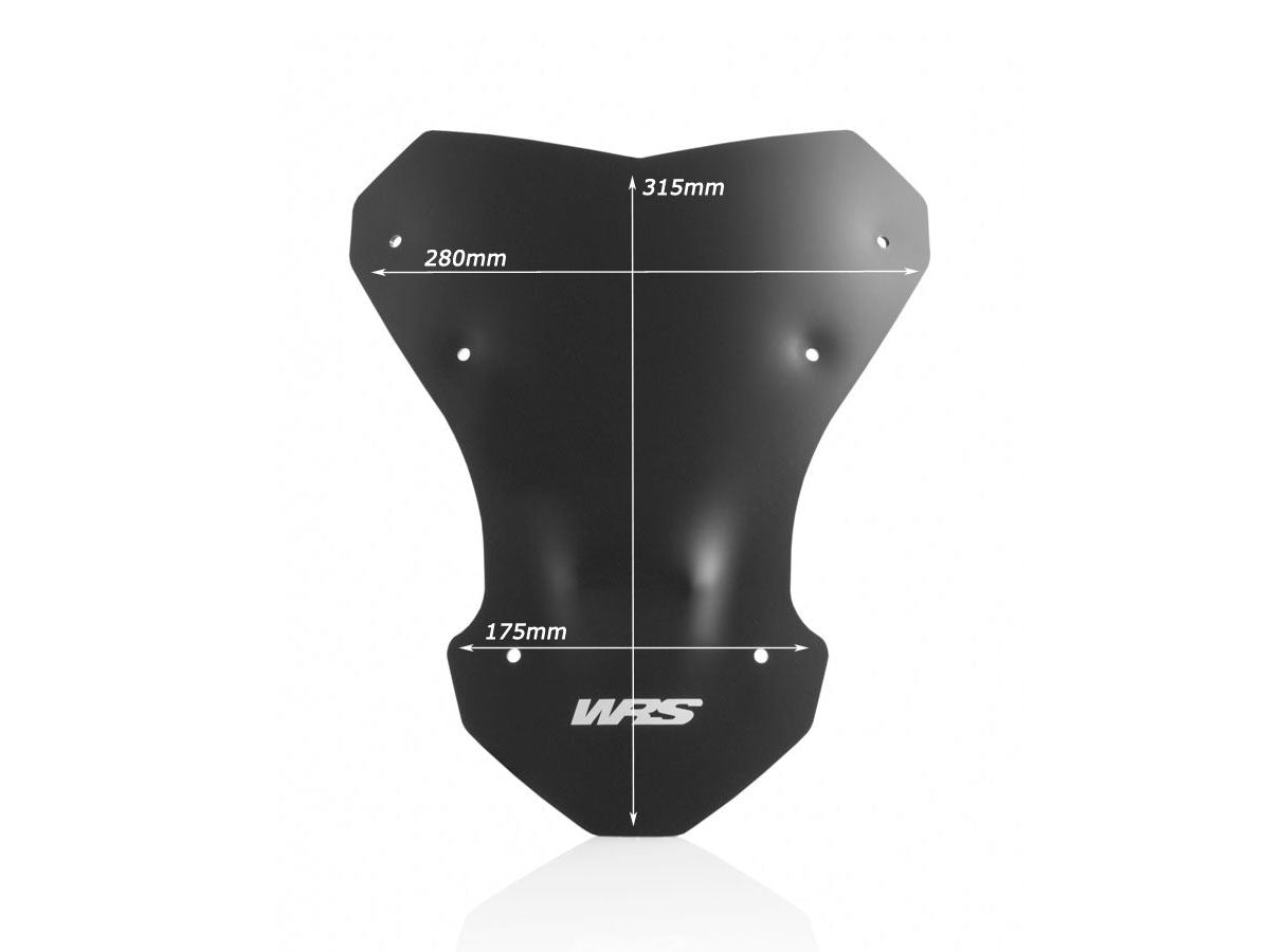 WRS Windscreen Sport Honda Crf1000l Matte Black Ho006no