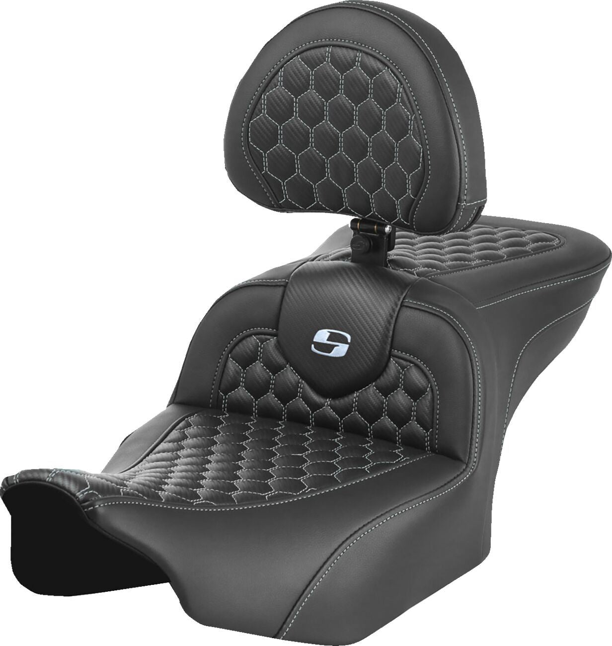 Saddlemen Roadsofa Seat With Headrest For HD FLTRXSE 1977 23-24 823-07-189B5