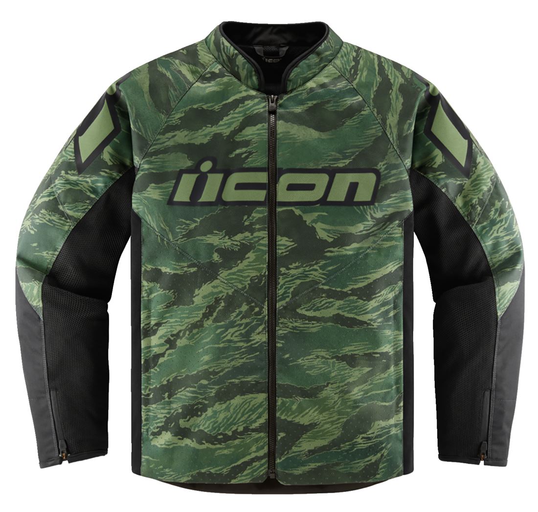 Icon Jacket Hooligan Tiger's Blood Ce Green 24 Model