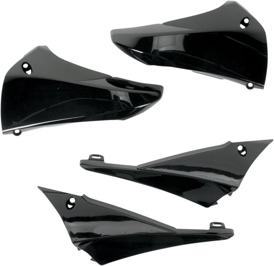 UFO UPPER RADIATOR COVERS YAMAHA YZ450F BLACK YA04823-001
