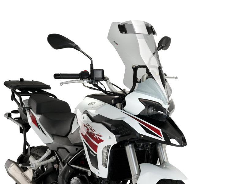 PUIG Touring Screen w/ Extender Light Smoke for Benelli TRK 251 21-25 20630H