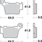 Sbs SI Offroad Sintered Brake Pads For Husqvarna FC 350 2004-2026 Set of 2 791SI