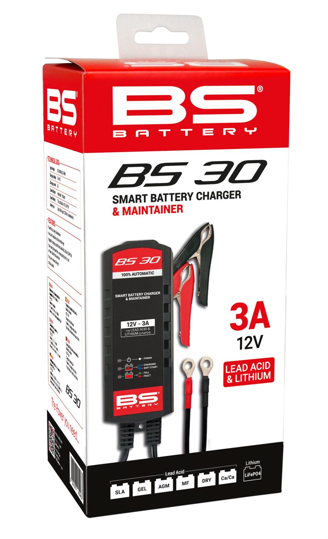 Bs Battery Smart Battery Charger & Maintainer For Aprilia RS 125 84-24 700566