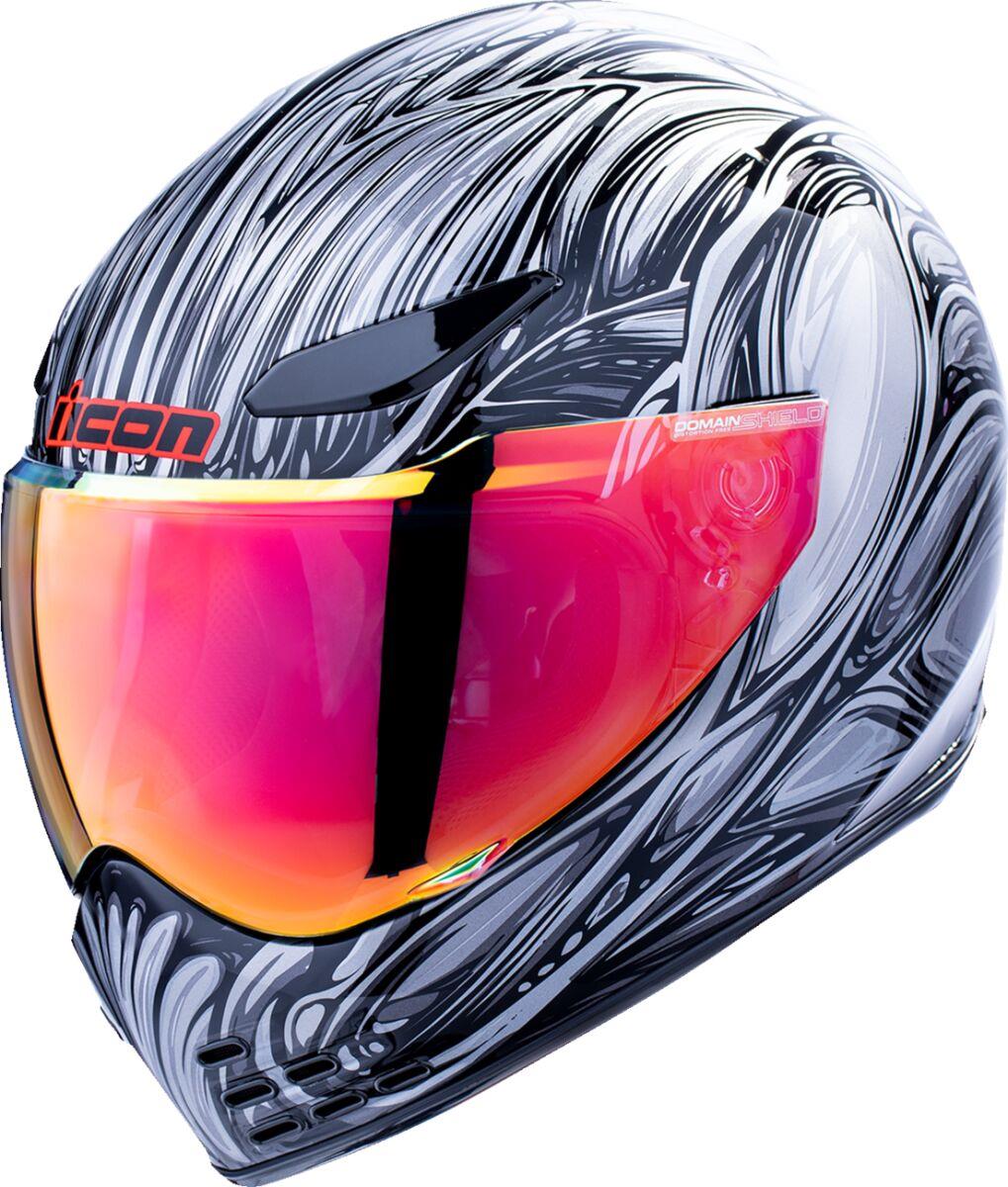 ICON Domain™ Silver Motorcycle Helmet