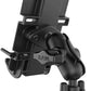 RAM MOUNT XL Quick Grip Phone Mount with U-Bolt Base Black 25,4 mm (1")