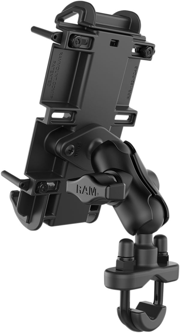 RAM MOUNT XL Quick Grip Phone Mount with U-Bolt Base Black 25,4 mm (1")