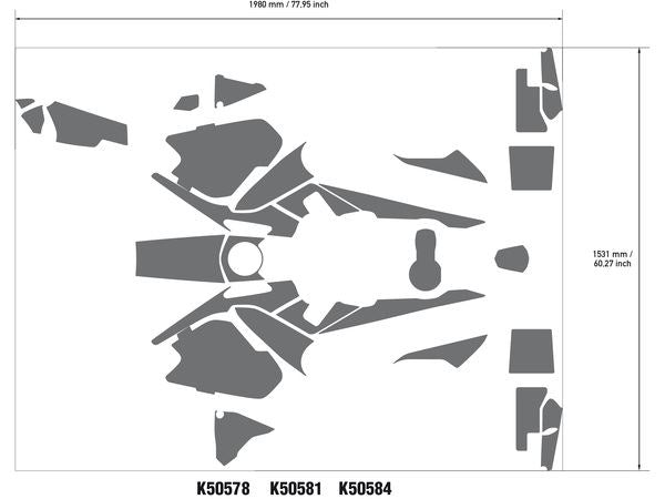 UNIRACING Decal Kit R1250GS Adventure 40TH BL K50578