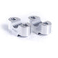 Puig 20mm Handlebar Risers For 22mm Bars Silver 21476T