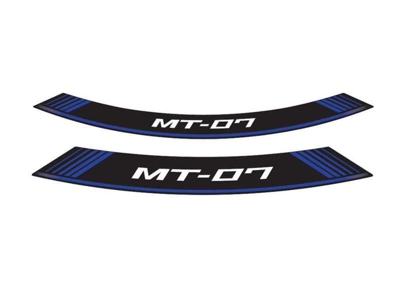 PUIG Wheel Rim Stickers Blue for Yamaha MT-07/MT-09/MT-10 14-24 9136A