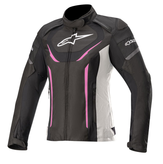 Alpinestars Women's Stella T-Jaws V3 Waterproof Riding Jacket Black White Pink