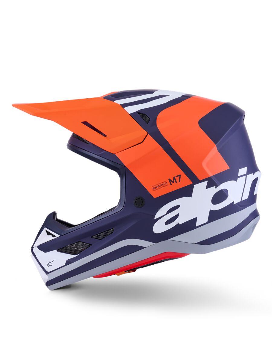 ALPINESTARS SM7 Core Helmet ORAN/BLUE 2025 Model