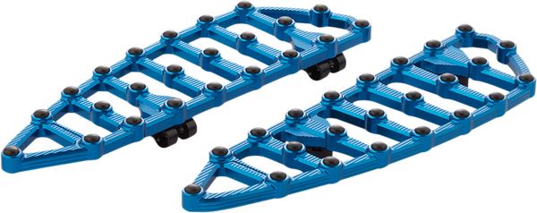 Arlen Ness MX Billet Floorboards Blue Aluminum For HD FLHCS 1868 65-24 410-009