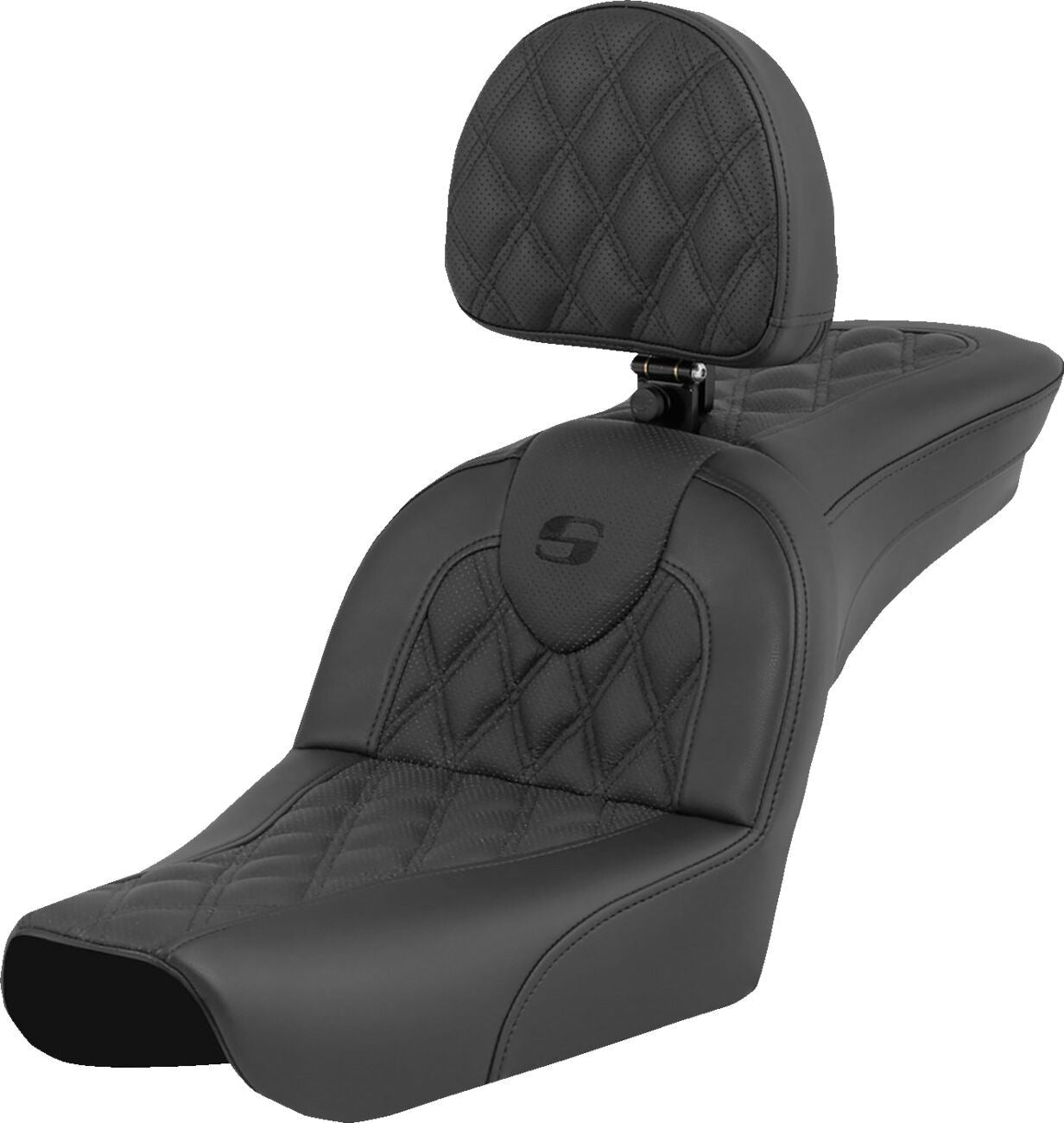 Saddlemen Roadsofa Seat Leather Black For HD FXDWG 1450 04-05 804-05-182BR