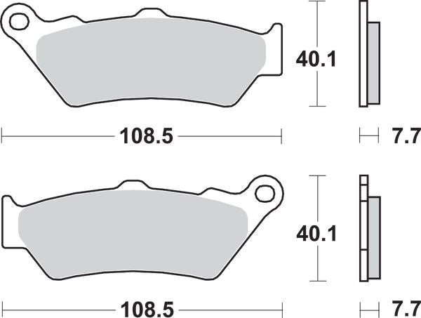 Sbs HF Street Ceramic Organic Brake Pads For BMW K 1600 B 1995-2024 674HF