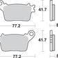 Sbs LS Street Excel Sintered Rear Brake Pads For Suzuki GSX-R 600 06-26 834LS