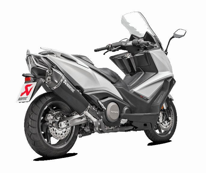Akrapovic Slip-On Line Muffler Scooter SS Black For Kymco AK 550 I 17-20 S-KY5SO1-HRAASSBL