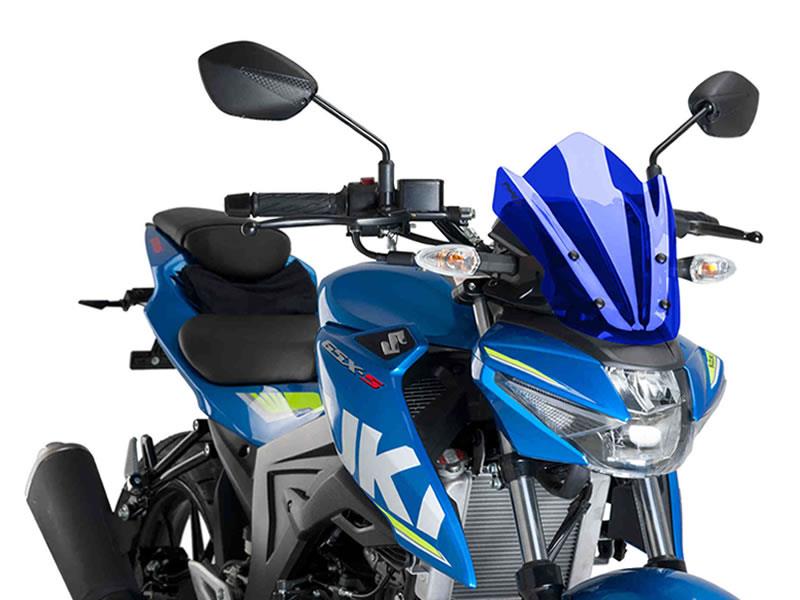 PUIG New Generation Sport Screen Blue for Suzuki GSX S 125 17-21 9873A
