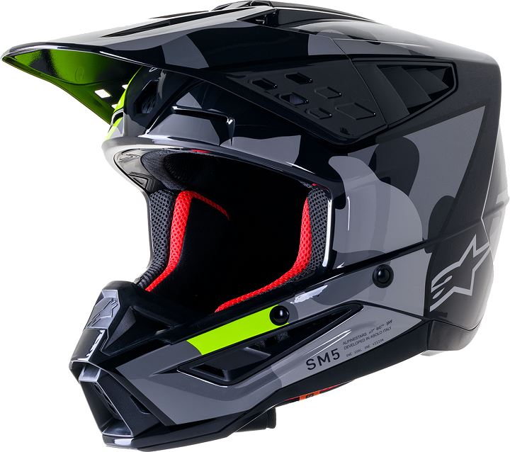 Alpinestars Supertech SM5 Black Rover Mx Helmet