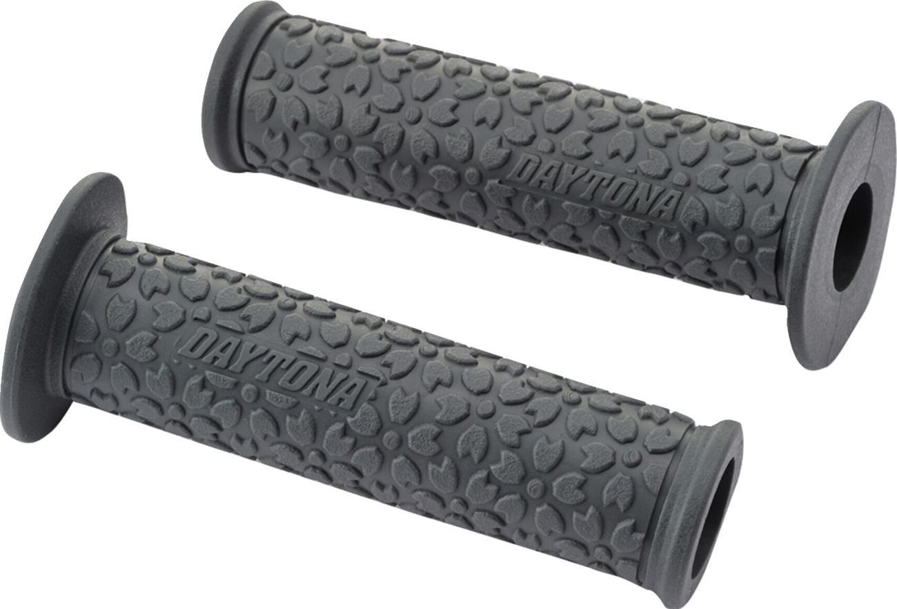 Daytona GRIPPYGRIP GGD-Sakura Grip Gray 7/8 Open End Handlebar Grips Pair 88943