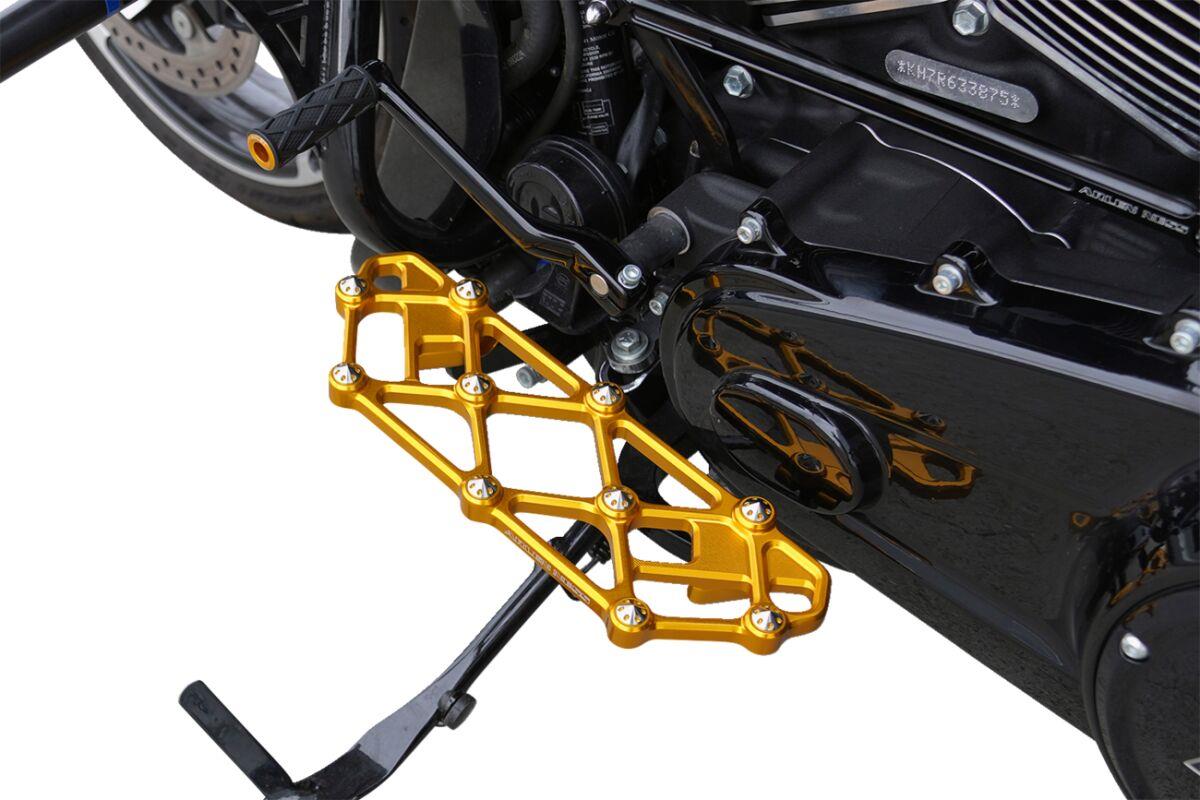 Arlen Ness Diamond Floorboards Gold For Harley Davidson FLHRXS 1868 1983-2024 410-056