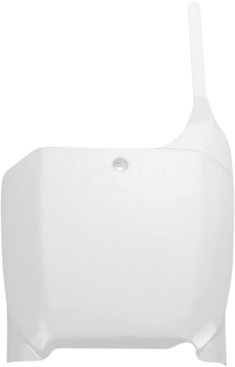 UFO FRONT NUMBER PLATE HONDA CR125/250/CRF450 WHITE HO03666-041