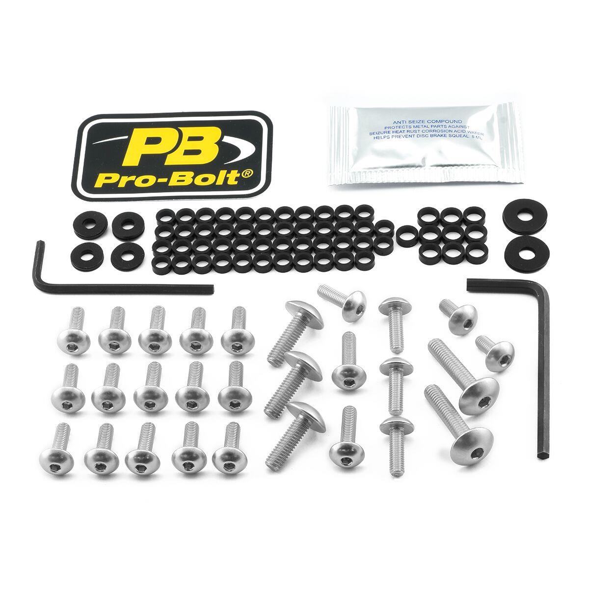 Pro Bolt Aluminium Fairing Bolt Kit For Kawasaki Ninja 650 2017-2026 FKA420S