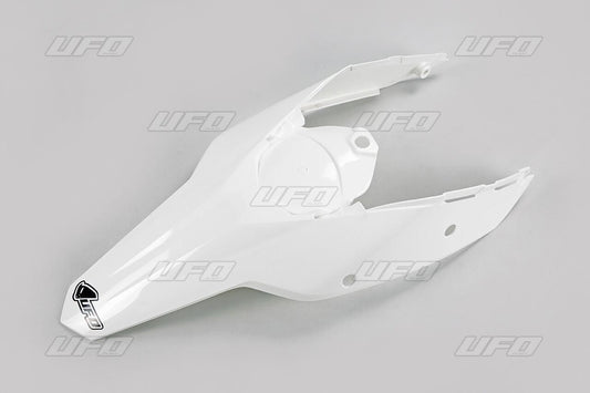 UFO REAR FENDER W/SIDE PANELS KTM EXC WHITE KT04021-047