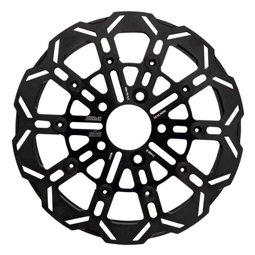 Sbs Brake Rotor Designed by Kodlin For Harley FLFBS 1923 2004-2025 Black 7145E-B