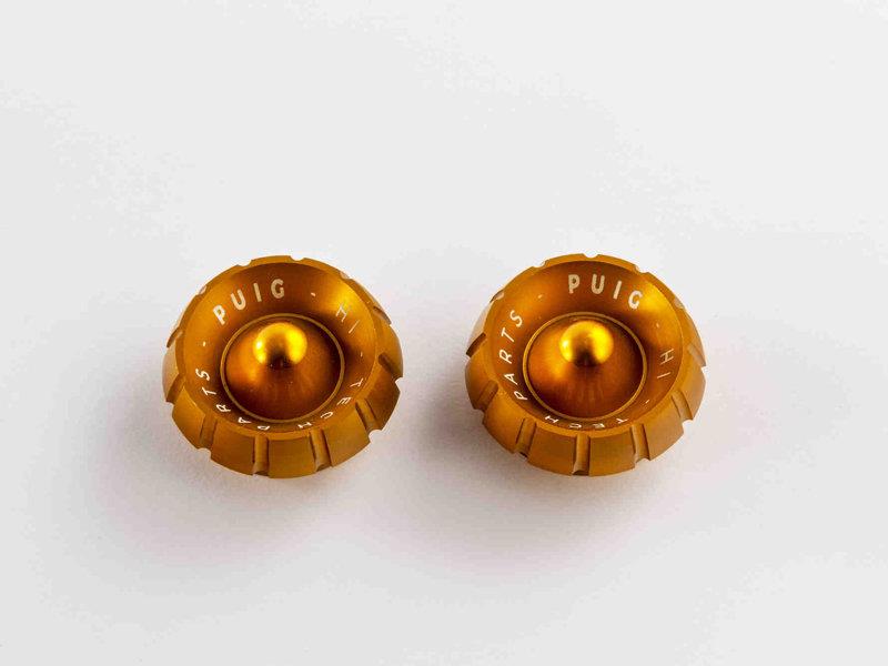 Puig Thruster Bar End Caps Gold 22051A