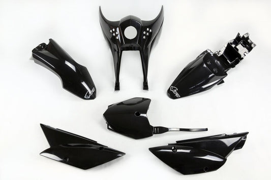 UFO COMPLETE BODY KIT KAWASAKI KLX110 BLACK KT37003001