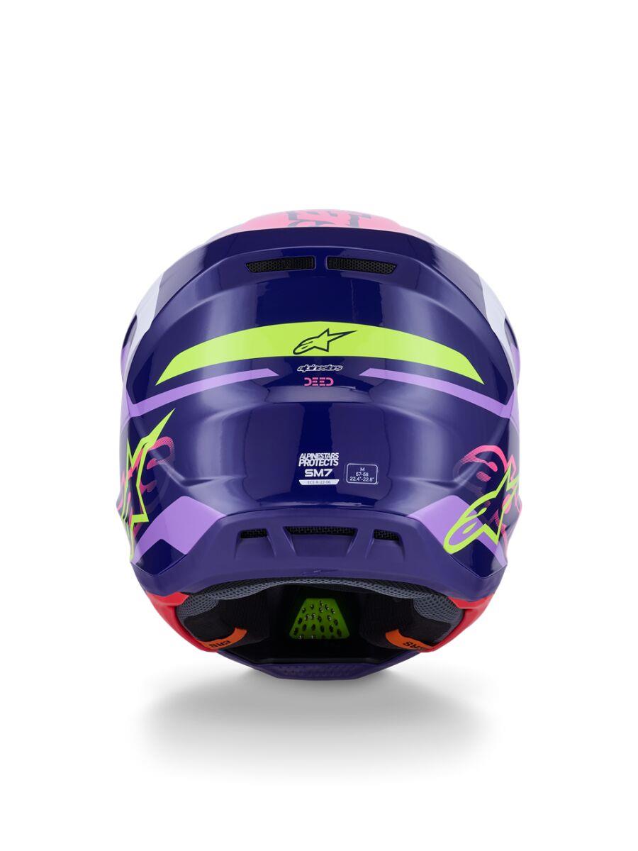 ALPINESTARS SM7 Deed Helmet PURPLE/PINK 2025 Model