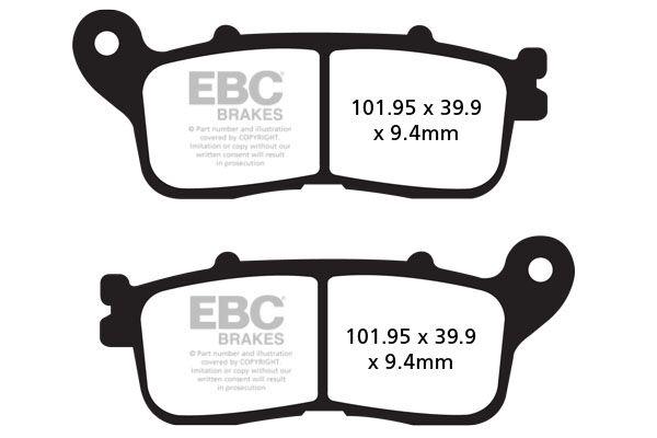 Ebc FA-HH Series Sindered Brake Pads For Honda VFR 1200 X 2011-2020 FA636HH