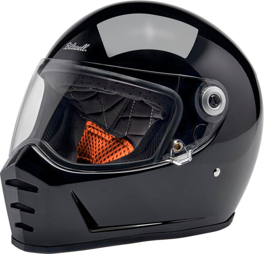 BILTWELL Lane Splitter Gloss Black Motorcycle Helmet