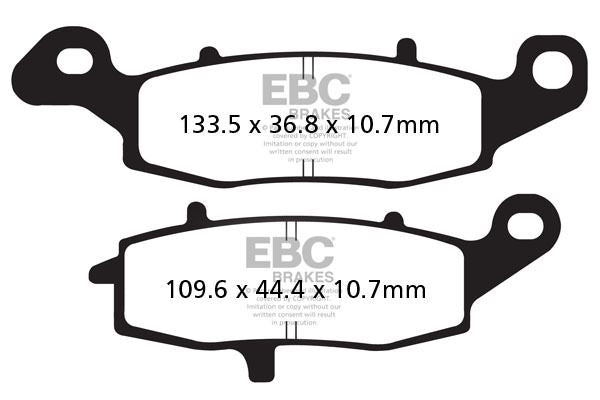 EBC Brake Pads For Kawasaki VN 1700 Suzuki VL 1500 BT 2006-2022 FA231/2V