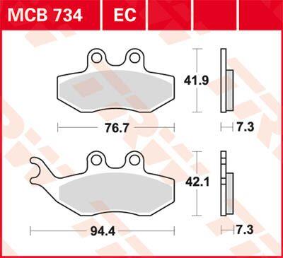Trw All Round Sintered Metal Brake Pads For Beta RR 50 1999-2025 Ceramic MCB734