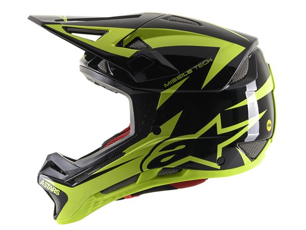 ALPINESTARS Missile Tech MIPS® Yellow & Black MISS-AIR MX Helmet