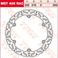 Trw Contoured Fixed Brake Rotor For Honda CB 500 F 2013-2024 Steel MST465RAC