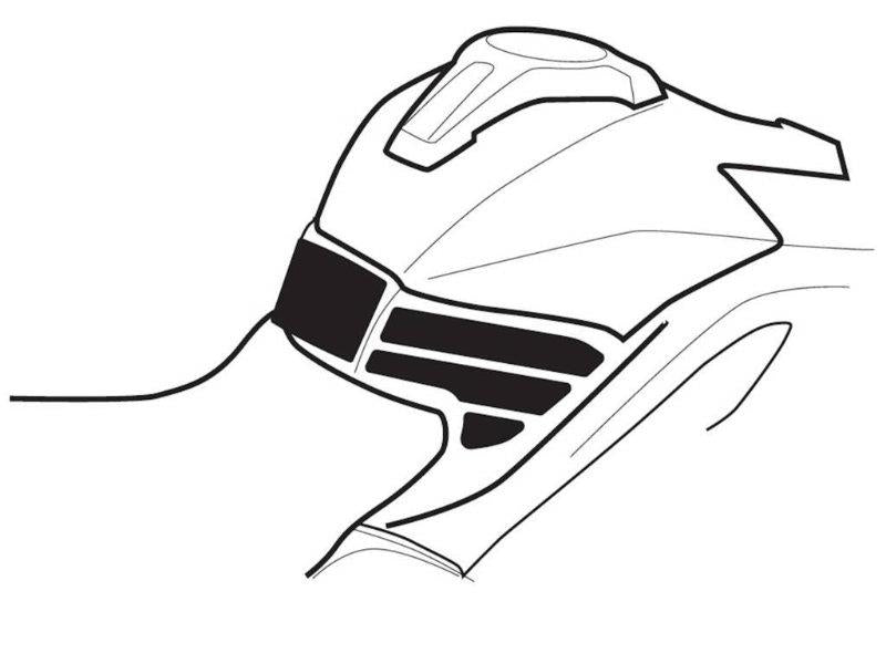 Puig Full Tank Protection Pads Black 22020F