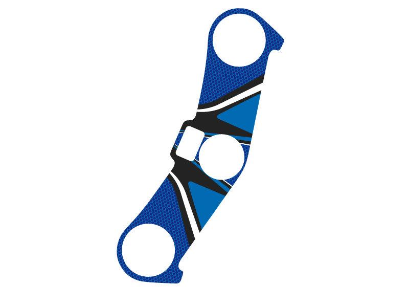 PUIG Radikal Yoke Protector Blue for Kawasaki ZX-6R 636 03-04 6945A