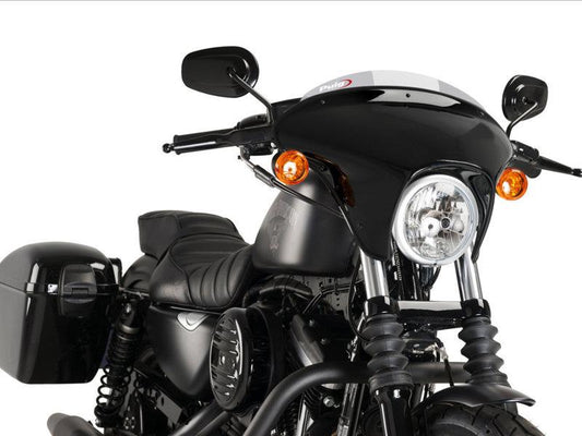 PUIG Batwing Sport Screen Light Smoke for Harley Davidson Sportster 883 Iron XL883N 09-22 21053H