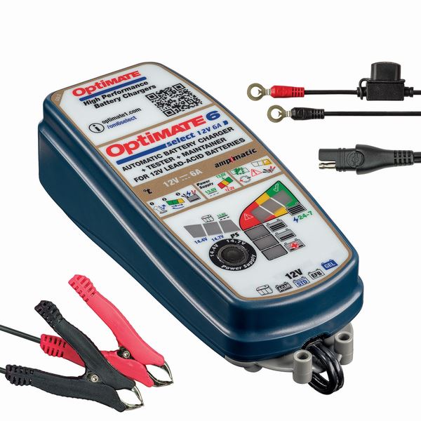 OPTIMATE 6 SELECT Ampmatic Battery Charger Optimiser Conditioner Maintainer