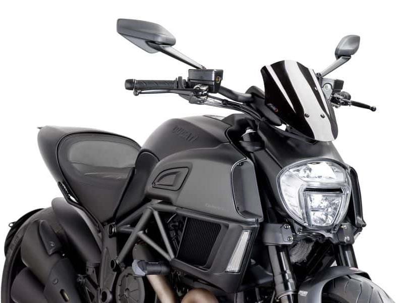 Puig New Generation Adjustable Sport Screen Black 21832F