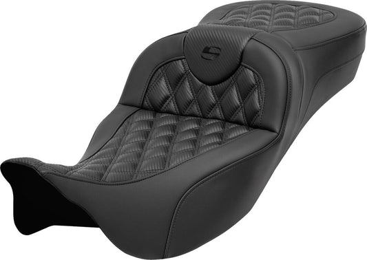 Saddlemen Roadsofa Leather Seat Extended Reach Without Backrest For Harley Davidson FLHXS 1868 ABS 08-23 808-07B-20700
